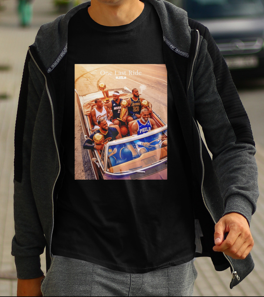 One Last Ride LeBron James Cavaliers Heat Lakers 76ers 23 6 3 T-Shirt