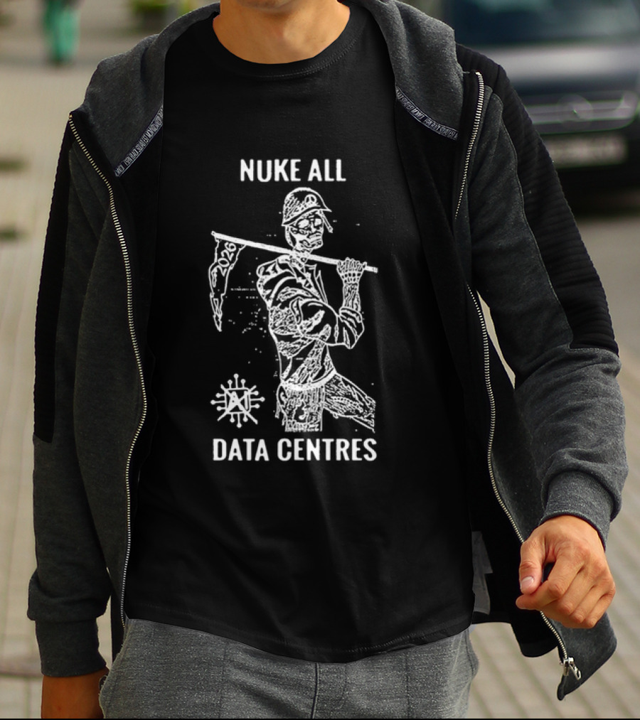 Nuke All Data Centres 2026 AI Skull Soldier Nuclear T-Shirt