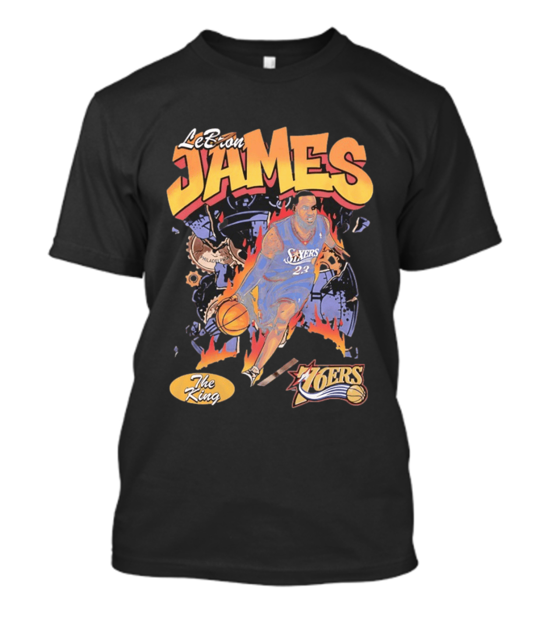 LeBron James 76ers The King Philadelphia 2026 Basketball NBA 23 T-Shirt