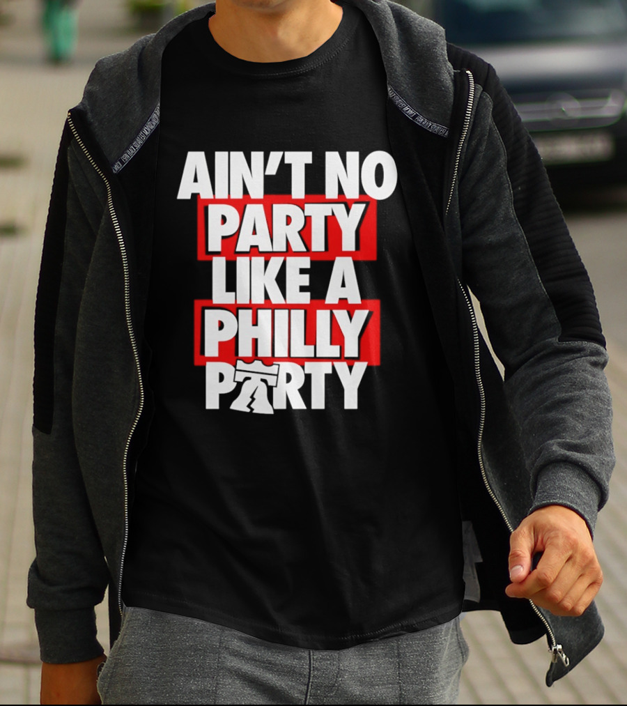Philadelphia 76ers Ain't No Party Like A Philly Party Liberty Bell T-Shirt