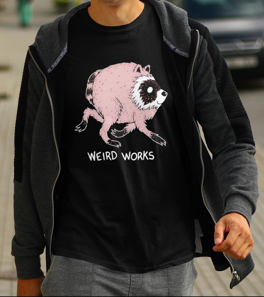 Running Raccoon Weird Works Jimothy T-Shirt