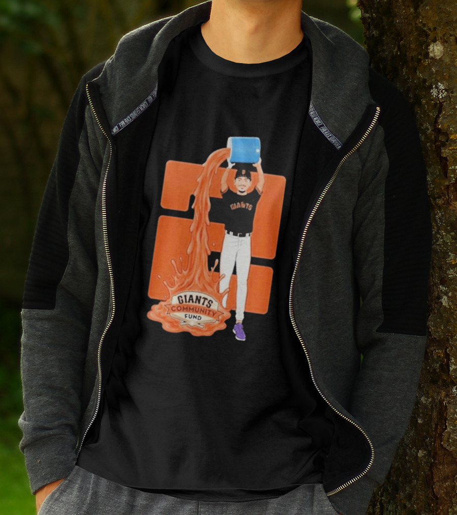 San Francisco Giants Community Fund Player Orange Bucket Splash T-Shirt
