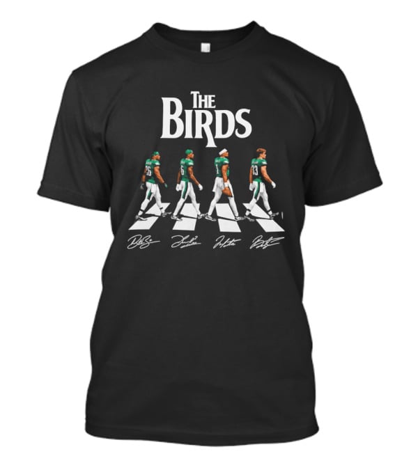 The Birds Philadelphia Eagles Abbey Road Players Signatures T-Shirt