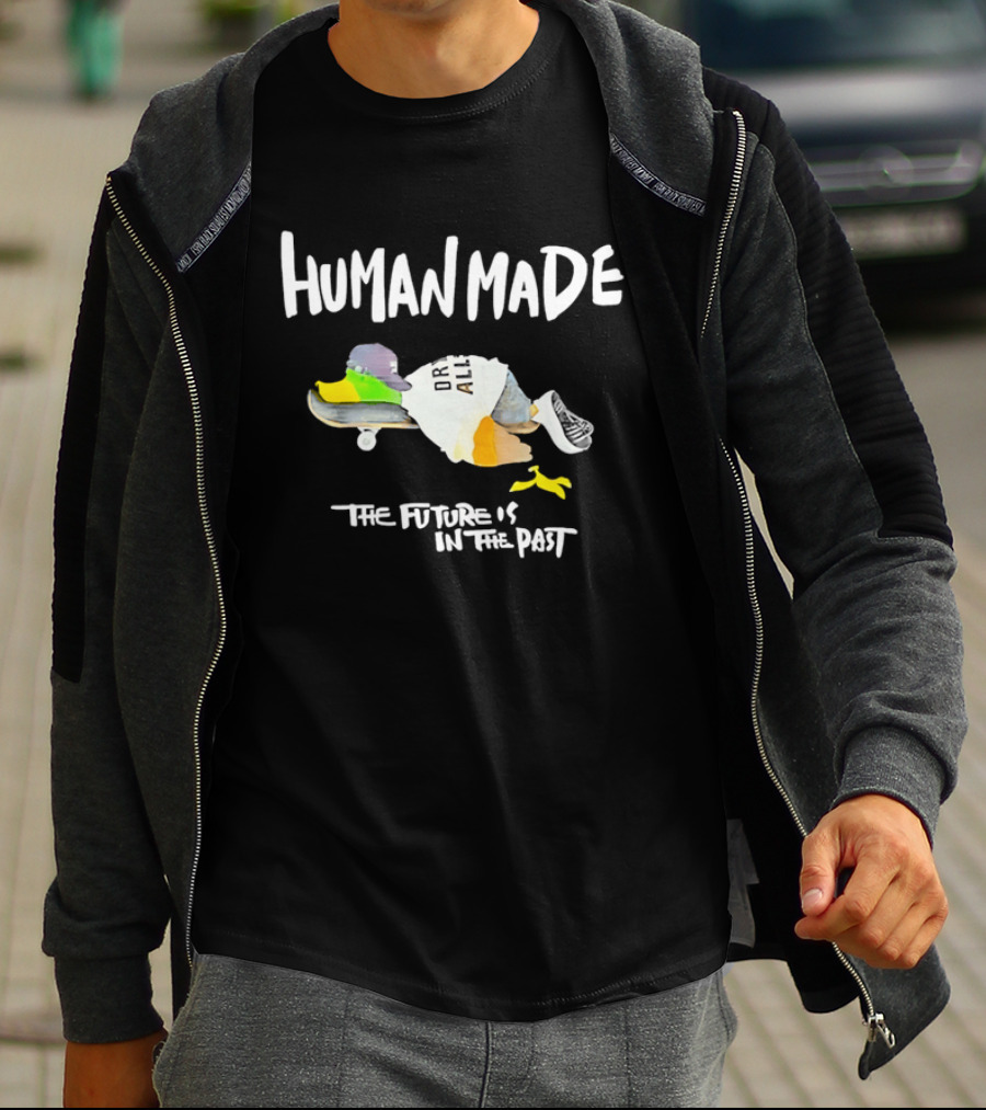 Human Made The Future Is In The Past Duck Skateboard T-Shirt