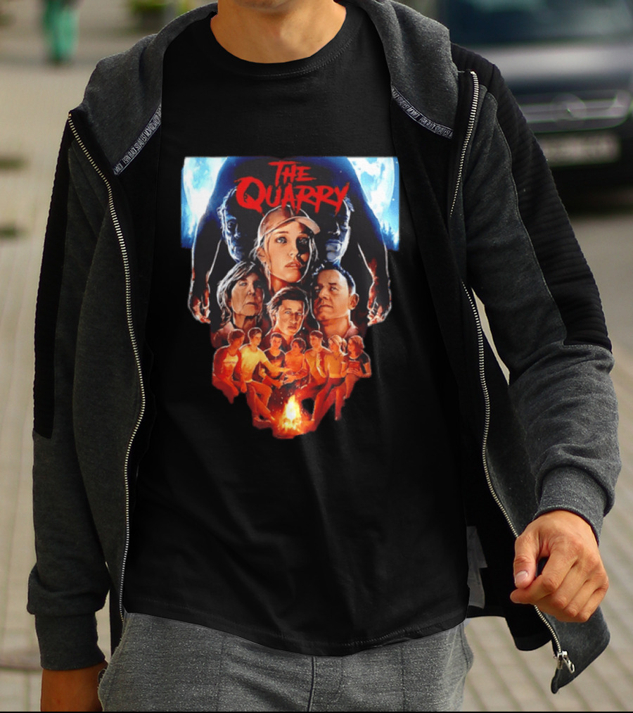 The Quarry Movie Cast Campfire Scene With Moonlit T-Shirt