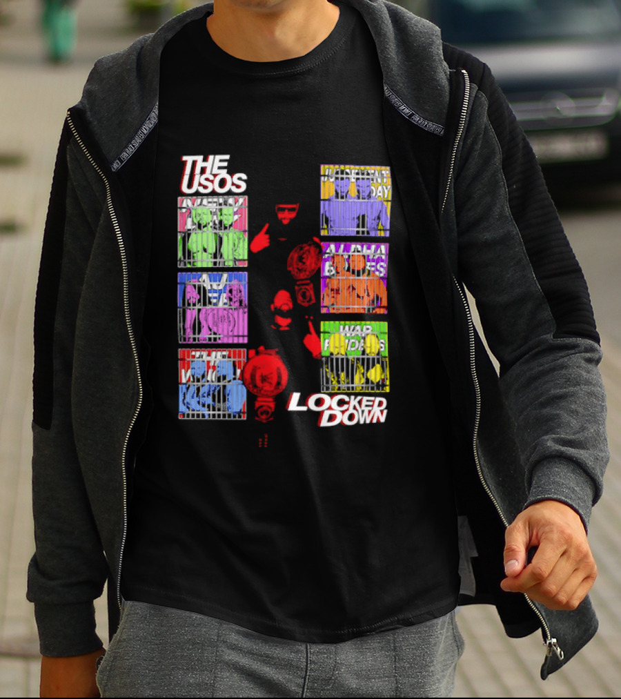 The Usos Locked Down WWE The Judgment Day New Day Alpha Academy T-Shirt