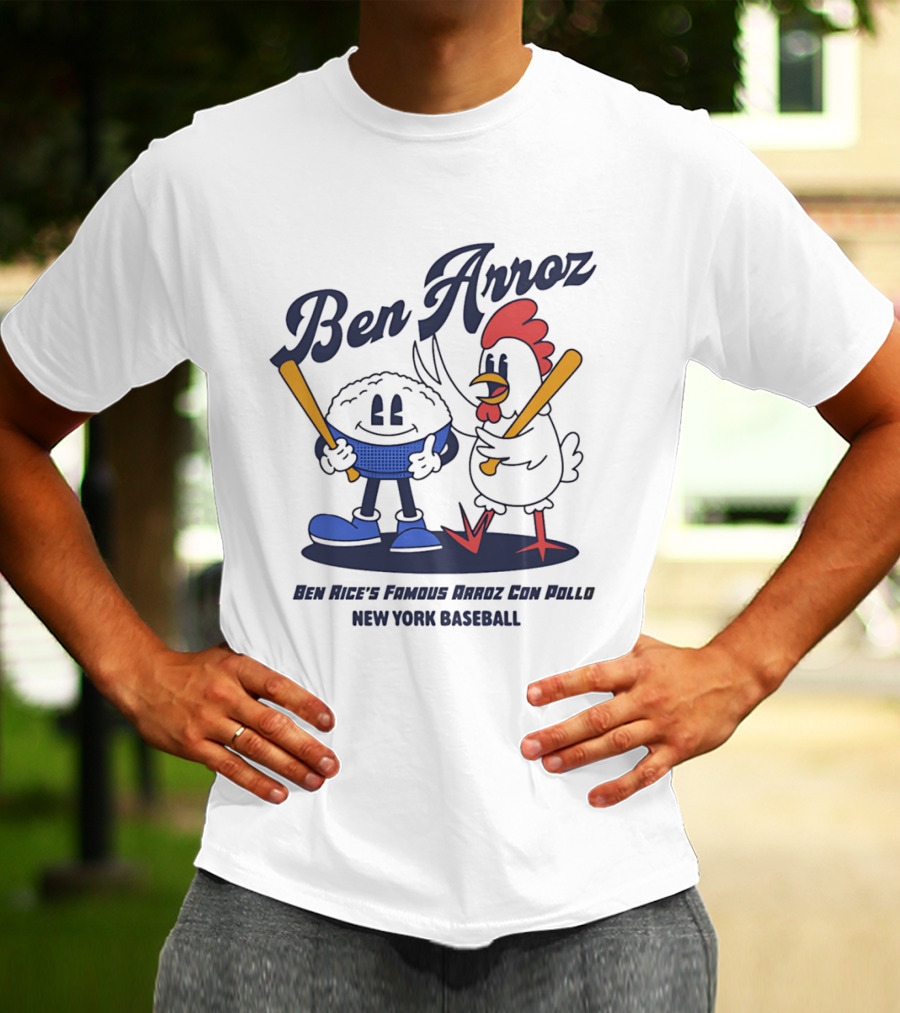 Ben Arroz New York Baseball Arroz Con Pollo Players T-Shirt