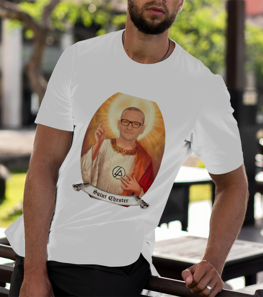 Chester Bennington Saint Chester Linkin Park Memorial T-Shirt