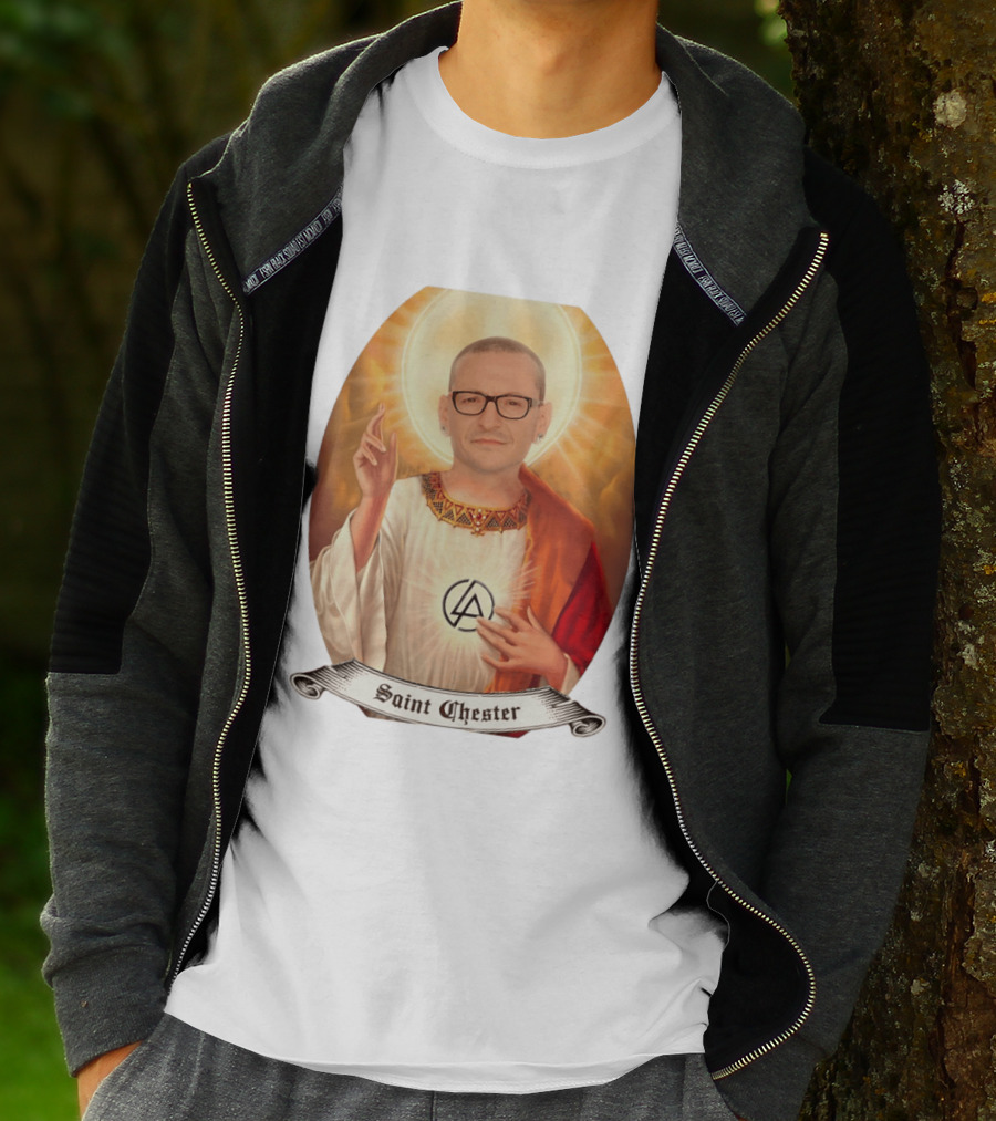 Chester Bennington Saint Chester Linkin Park Memorial T-Shirt