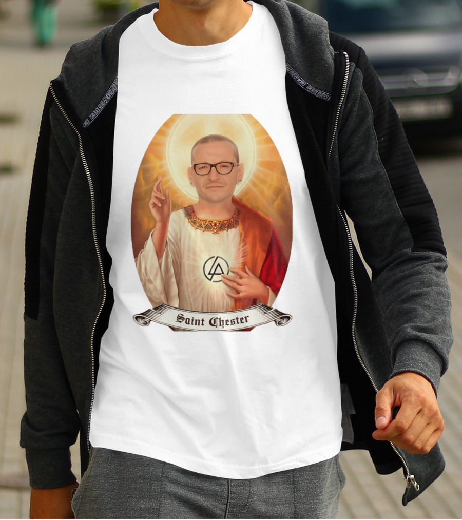 Chester Bennington Saint Chester Linkin Park Memorial T-Shirt