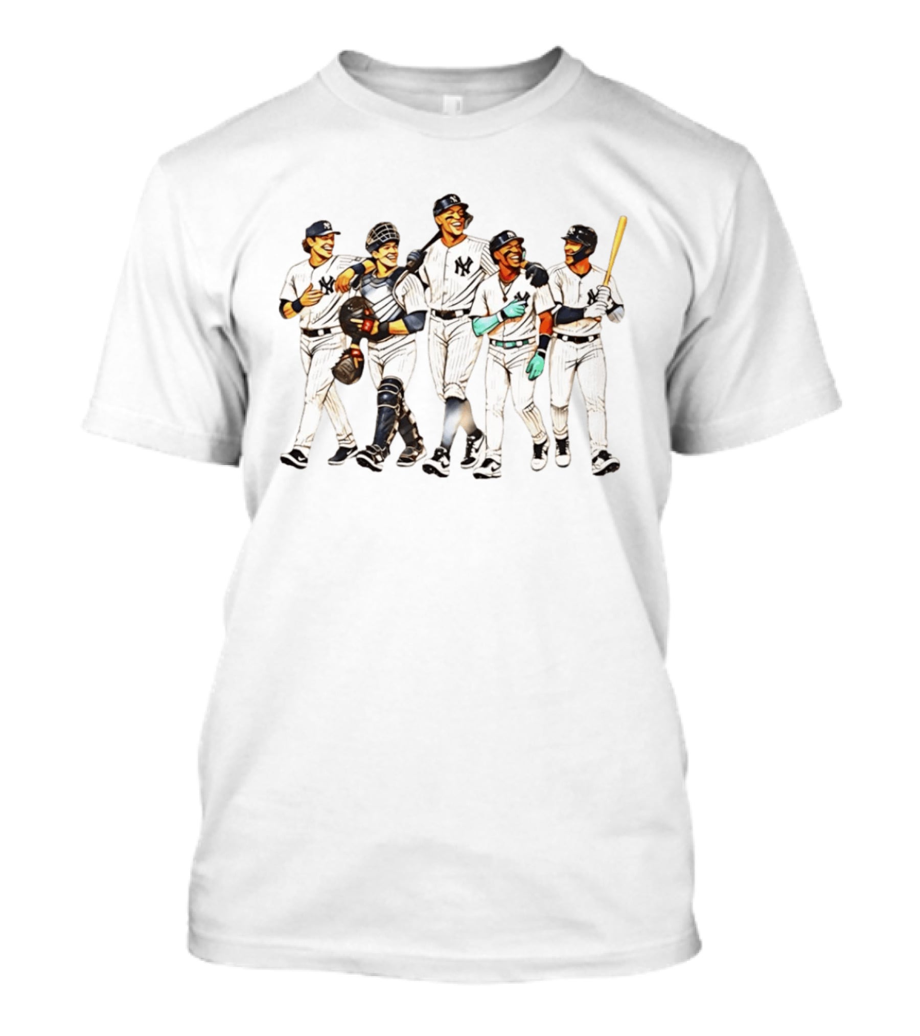 New York Yankees Cole Rice Judge Chisholm Bellinger Players Team Spirit T-Shirt