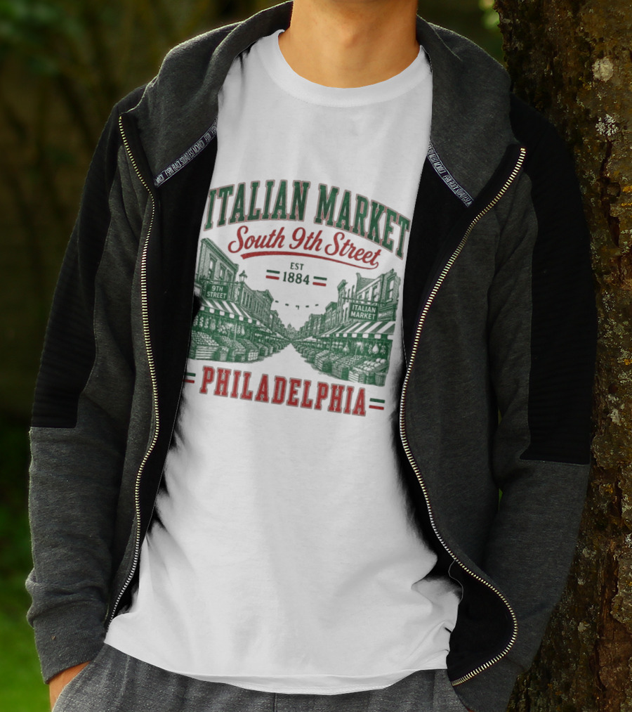 Italian Market South 9th Street Philadelphia Est 1884 T-Shirt