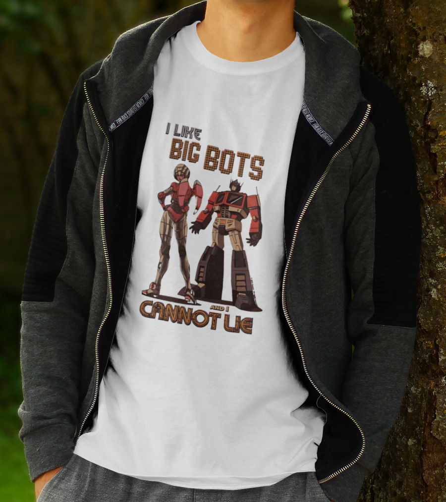 I Like Big Bots And I Cannot Lie Optimus Prime Elita One Transformers Generation 1 T-Shirt