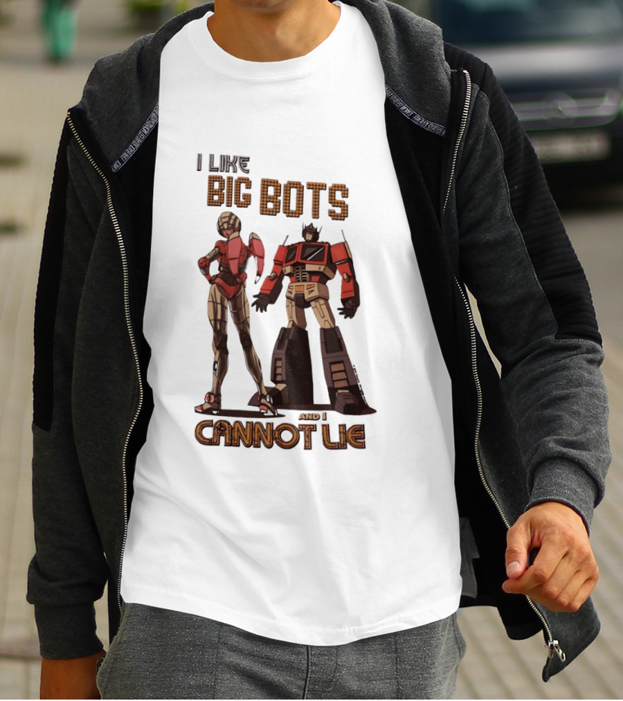 I Like Big Bots And I Cannot Lie Optimus Prime Elita One Transformers Generation 1 T-Shirt