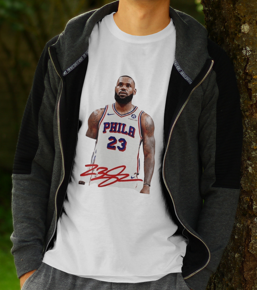 Philadelphia 23 LeBron James NBA Jersey Philly Arrival T-Shirt