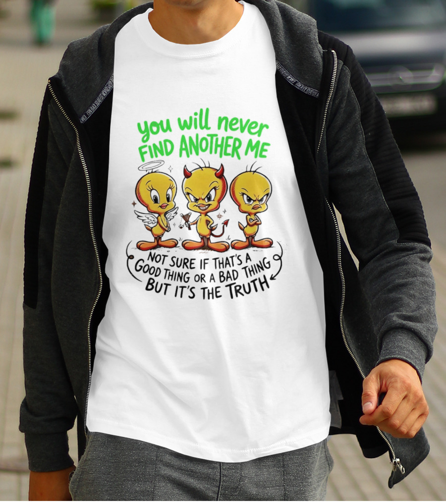 Tweety Bird You Will Never Find Another Me Good Or Bad Truth T-Shirt