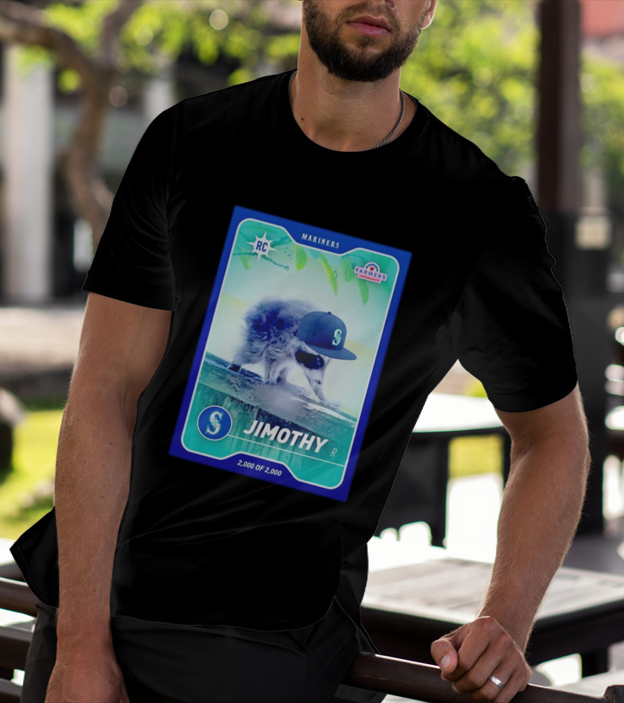 Seattle Mariners Jimothy Night Farmers Insurance Rookie Card 2000 Of 2000 T-Shirt