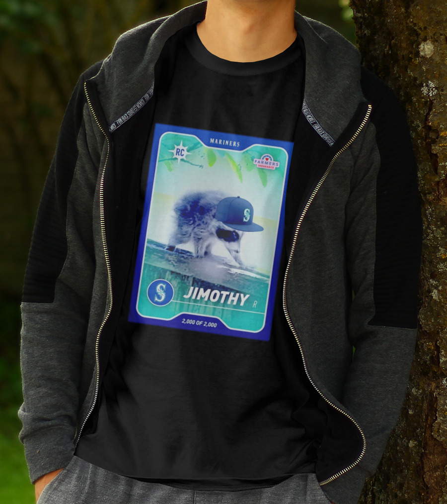 Seattle Mariners Jimothy Night Farmers Insurance Rookie Card 2000 Of 2000 T-Shirt