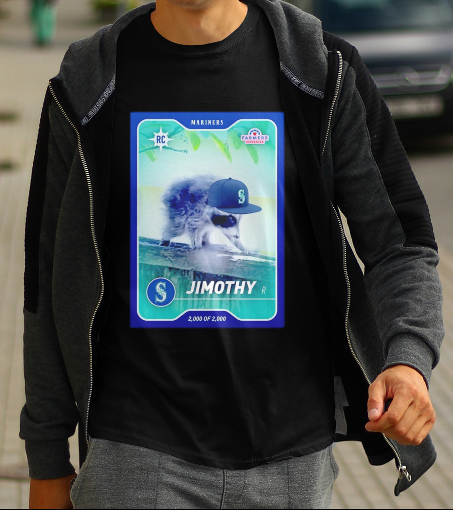Seattle Mariners Jimothy Night Farmers Insurance Rookie Card 2000 Of 2000 T-Shirt