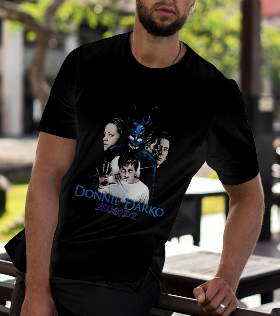 Donnie Darko 28 06 42 12 Characters And Mask T-Shirt