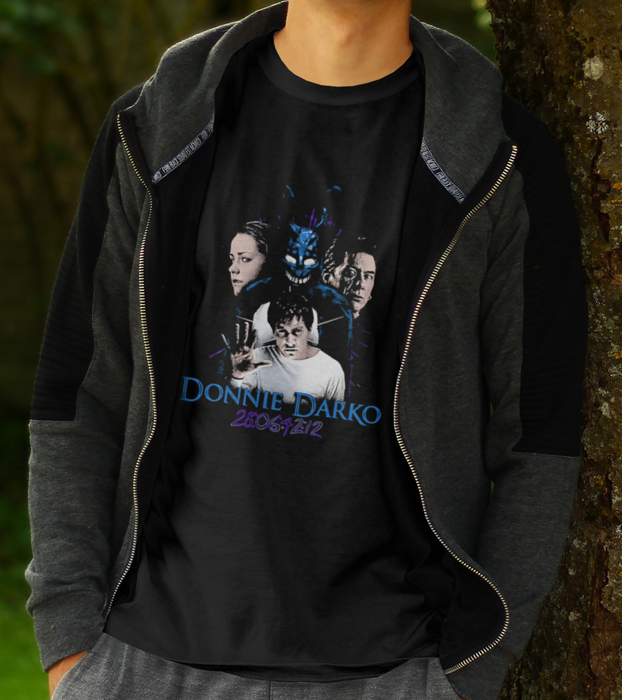 Donnie Darko 28 06 42 12 Characters And Mask T-Shirt