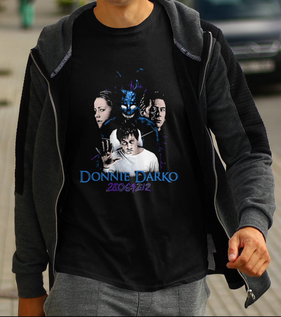 Donnie Darko 28 06 42 12 Characters And Mask T-Shirt