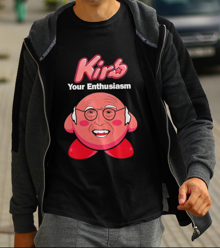 Kirb Your Enthusiasm Kirby Larry David T-Shirt