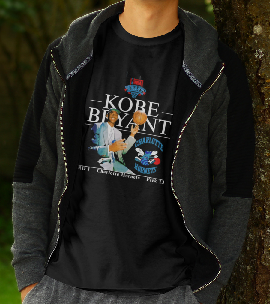 Kobe Bryant Charlotte Hornets RD 1 Pick 13 T-Shirt