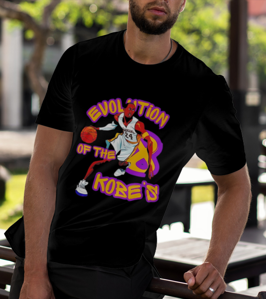 Evolution Of The Kobe's Lakers Basketball Number 24 T-Shirt