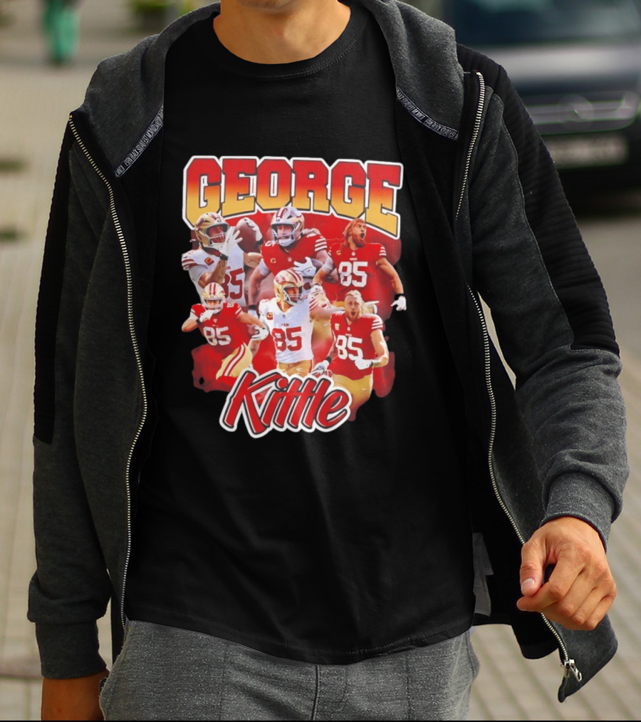 George Kittle 90s Bootleg Vintage Style Football Fan Collection T-Shirt