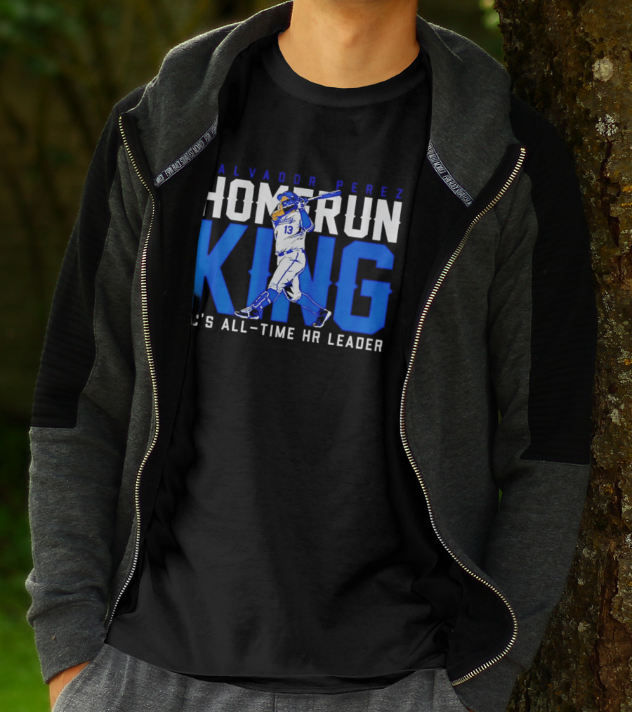 Salvador Perez Homerun King KC's All Time HR Leader T-Shirt