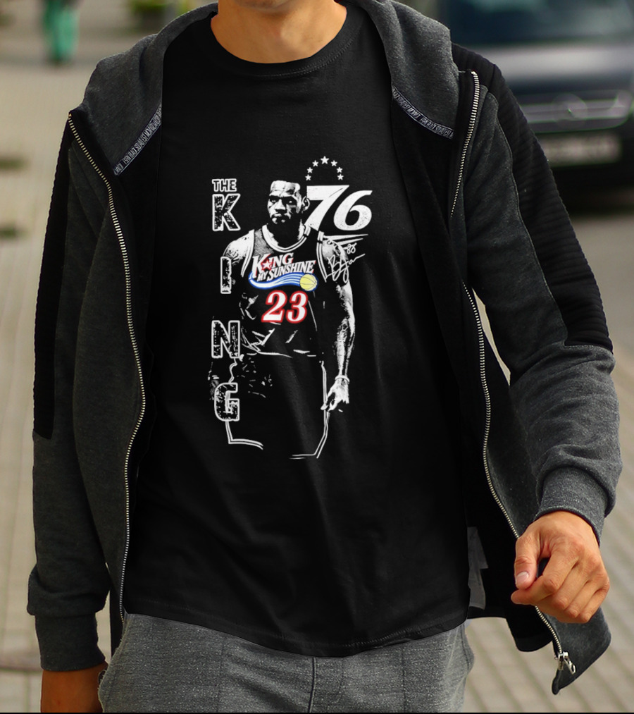 LeBron James The King 23 My Sunshine 76 Iconic Basketball Star T-Shirt