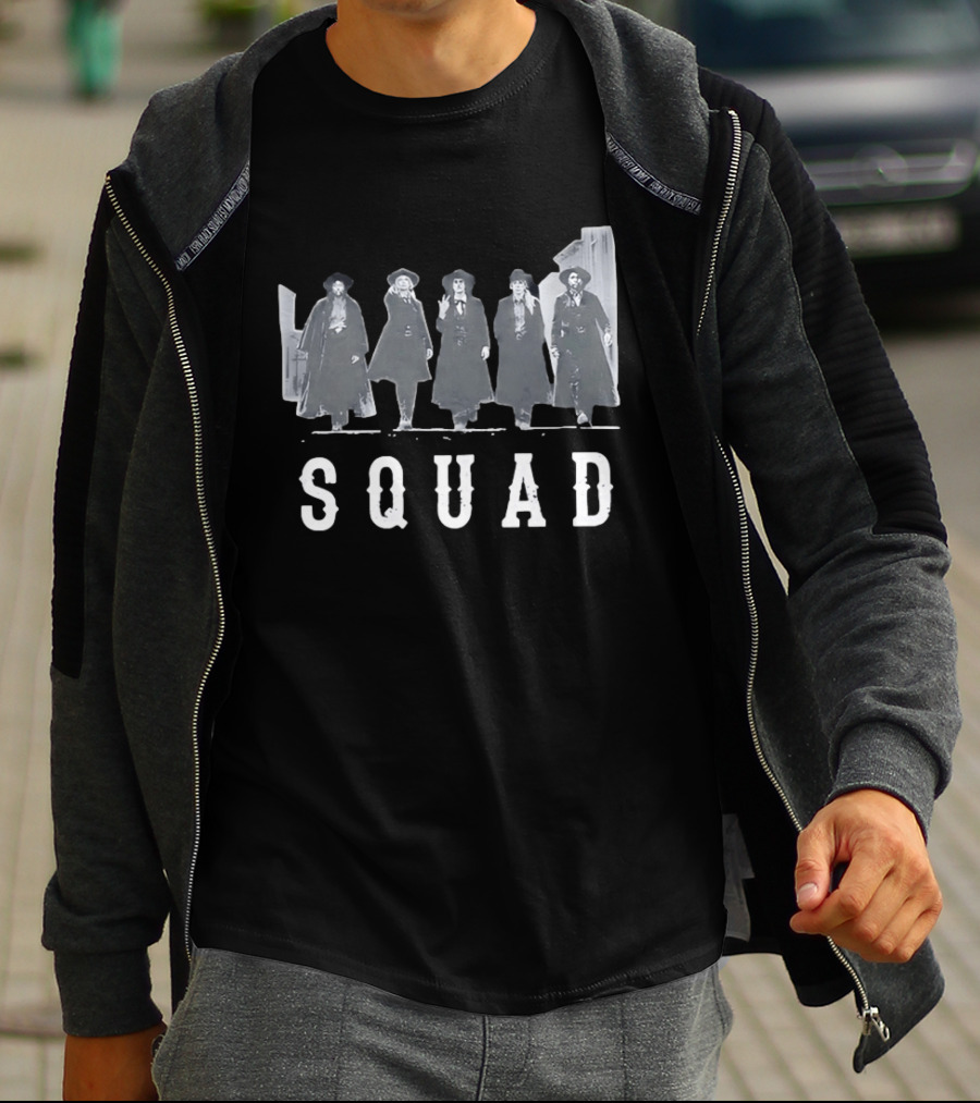 SQUAD Western Movie Characters Clint Eastwood Cowboy T-Shirt