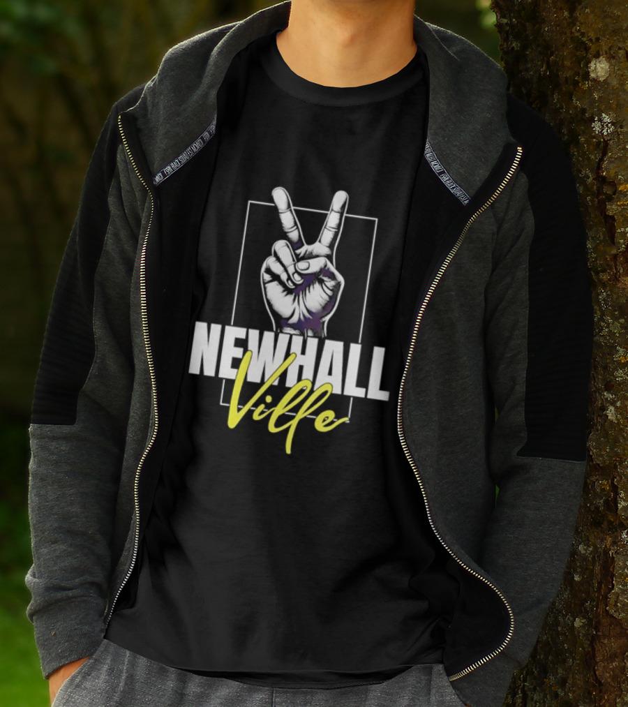 Newhall Ville Peace Gesture Hand T-Shirt