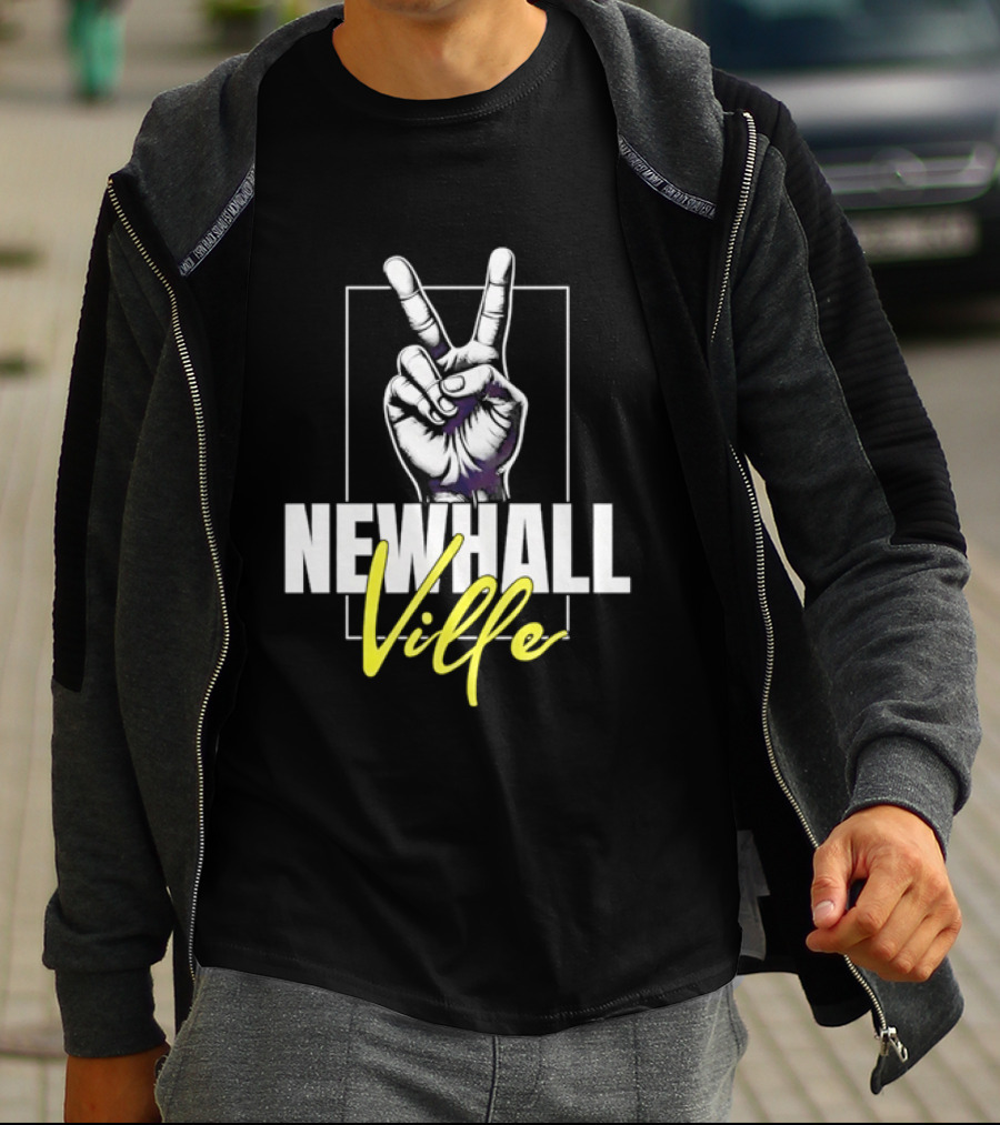 Newhall Ville Peace Gesture Hand T-Shirt