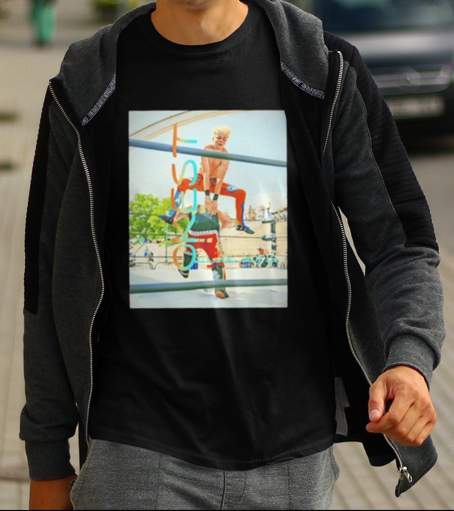 OKest Leapfrog In The World Wrestling Event Colorful Spectacle T-Shirt