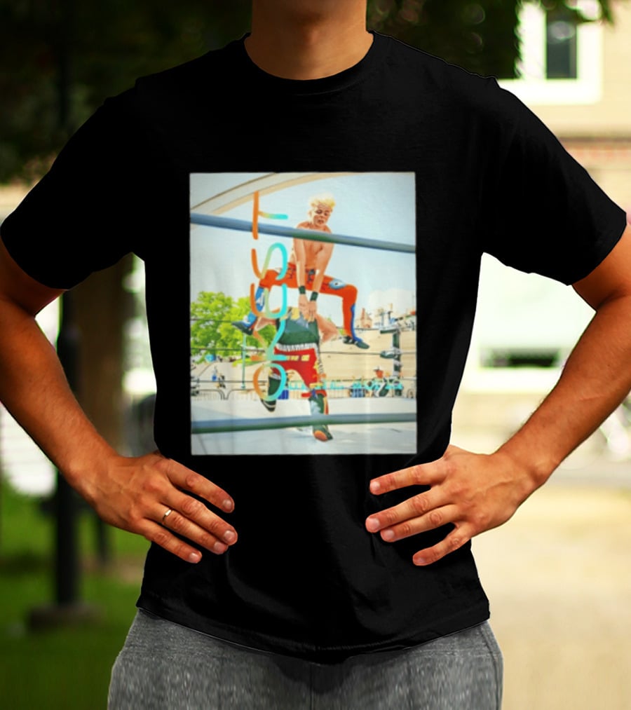 OKest Leapfrog In The World Wrestling Event Colorful Spectacle T-Shirt