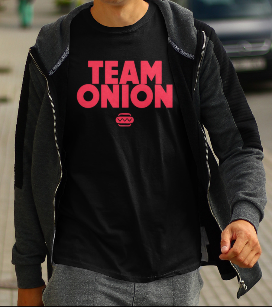 Team Onion Hot Dog Lovers Unite T-Shirt