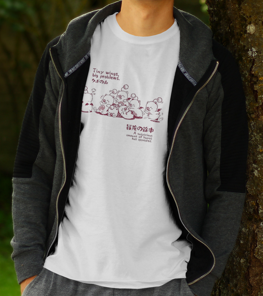 Tiny Wings Big Problems Kupo Creatures Suspicious Amount Appeared T-Shirt