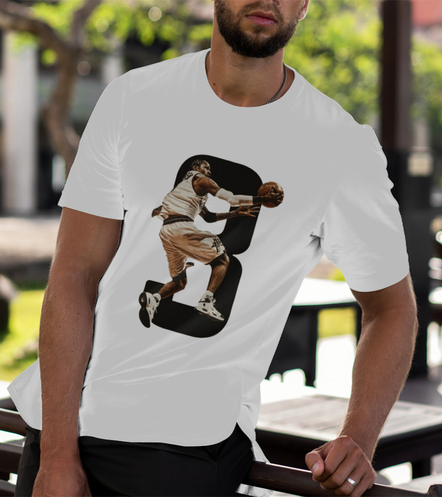 Allen Iverson Number 3 Basketball Legend Iconic Dunk T-Shirt