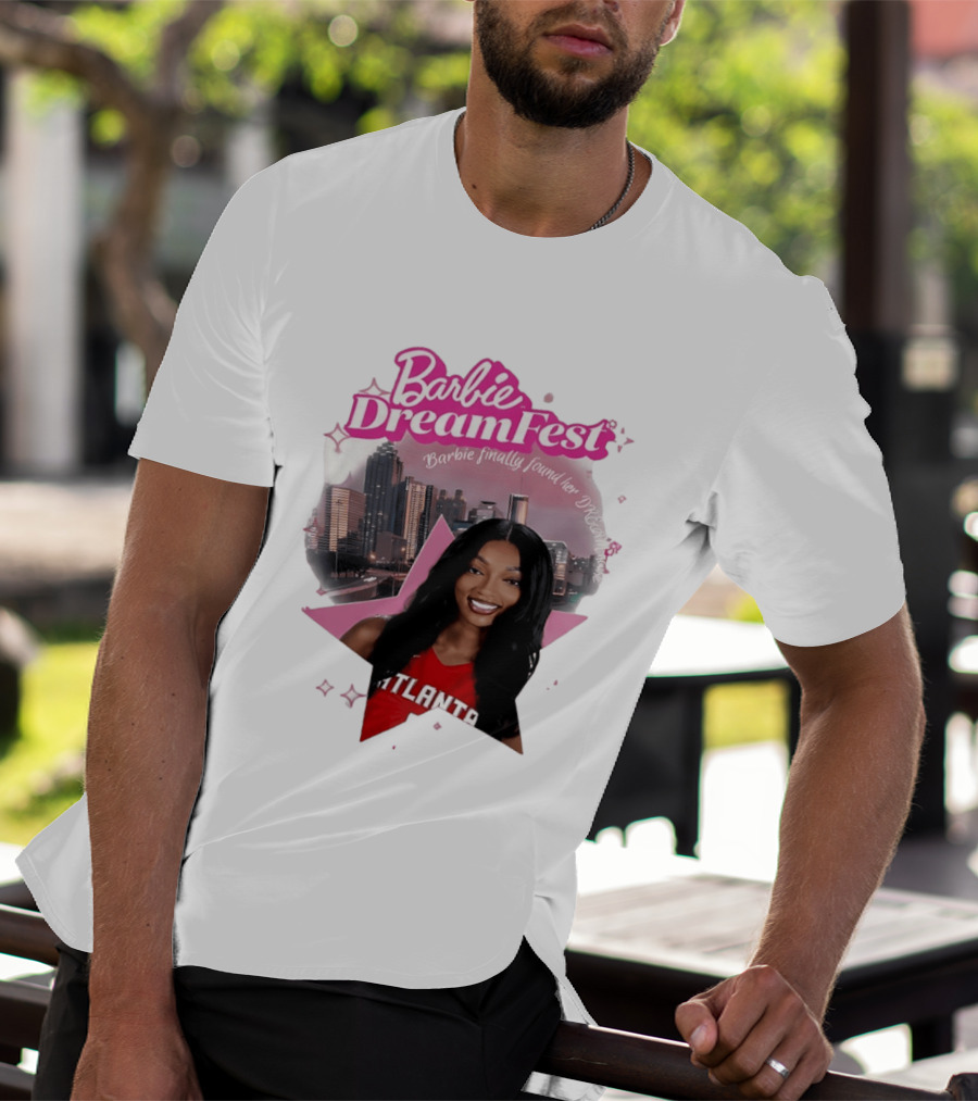 Barbie Dream Fest Angel Reese Atlanta Dream Basketball Barbie Finally Found Her Dream T-Shirt