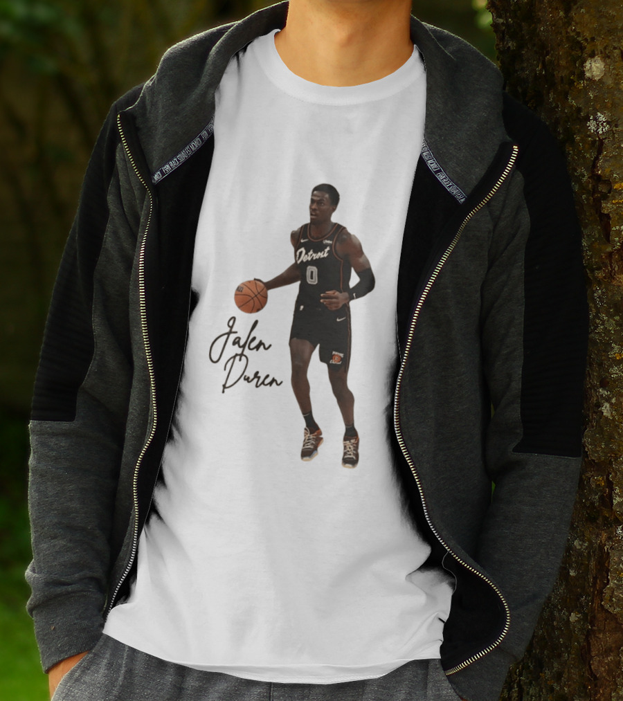 Jalen Duren Detroit Pistons Basketball Player Number 0 T-Shirt