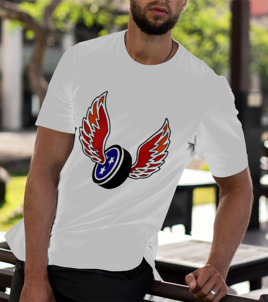 Joey Aguilar Knoxville Speed Three Star Winged Wheel T-Shirt