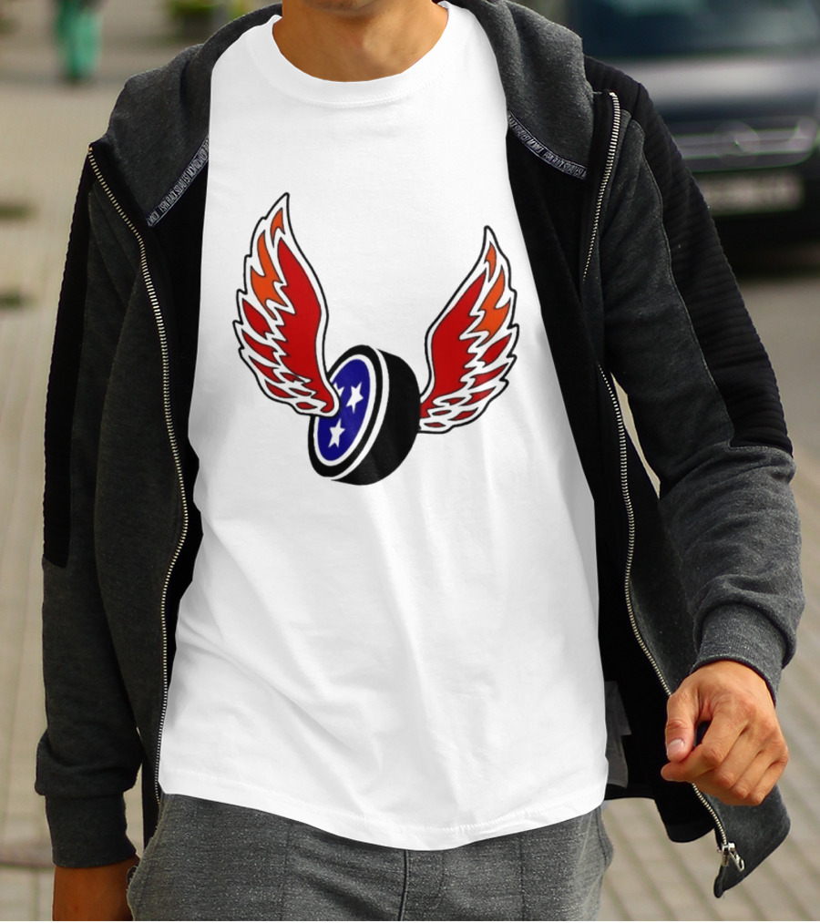 Joey Aguilar Knoxville Speed Three Star Winged Wheel T-Shirt