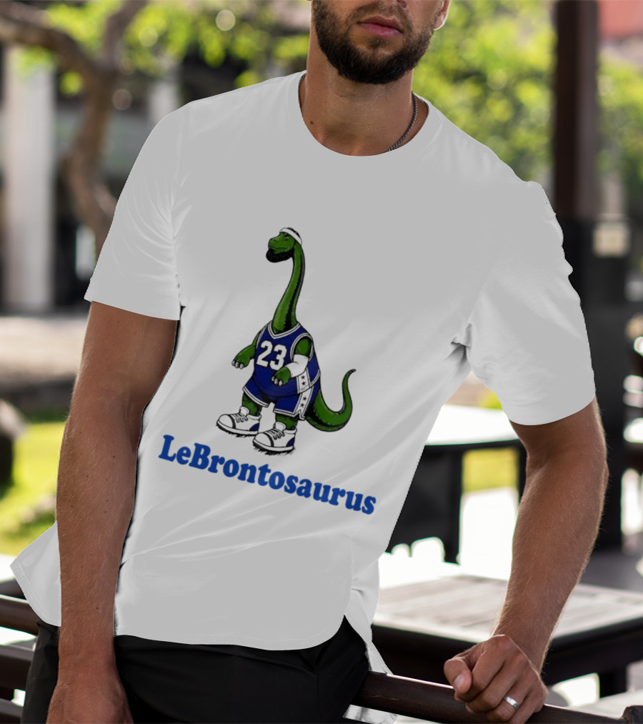 LeBrontosaurus 23 Dinosaur Basketball Player T-Shirt