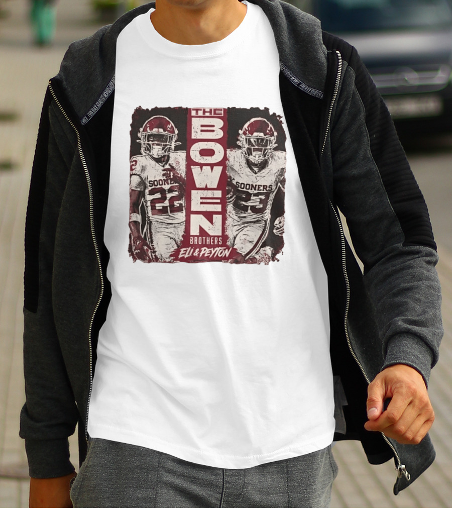 Oklahoma Sooners The Bowen Brothers Eli & Peyton Football Team T-Shirt