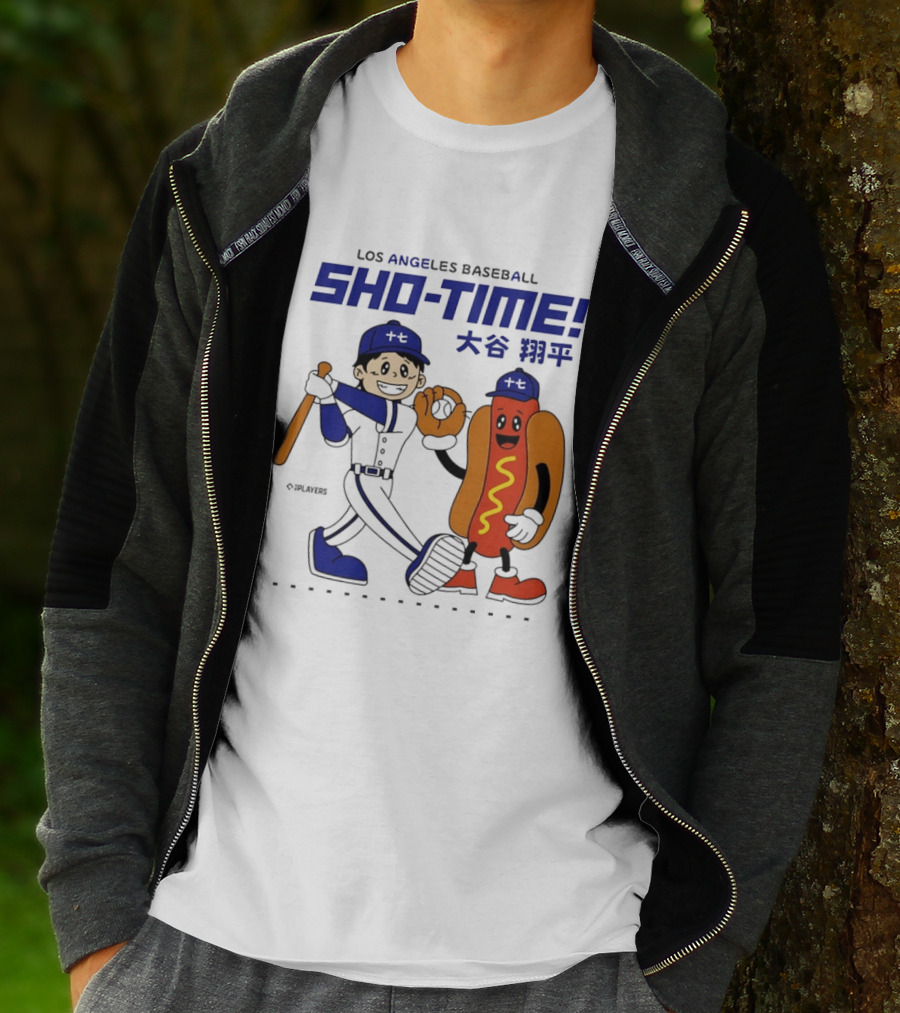 Los Angeles Baseball Shohei Ohtani Sho Time Animated Characters T-Shirt