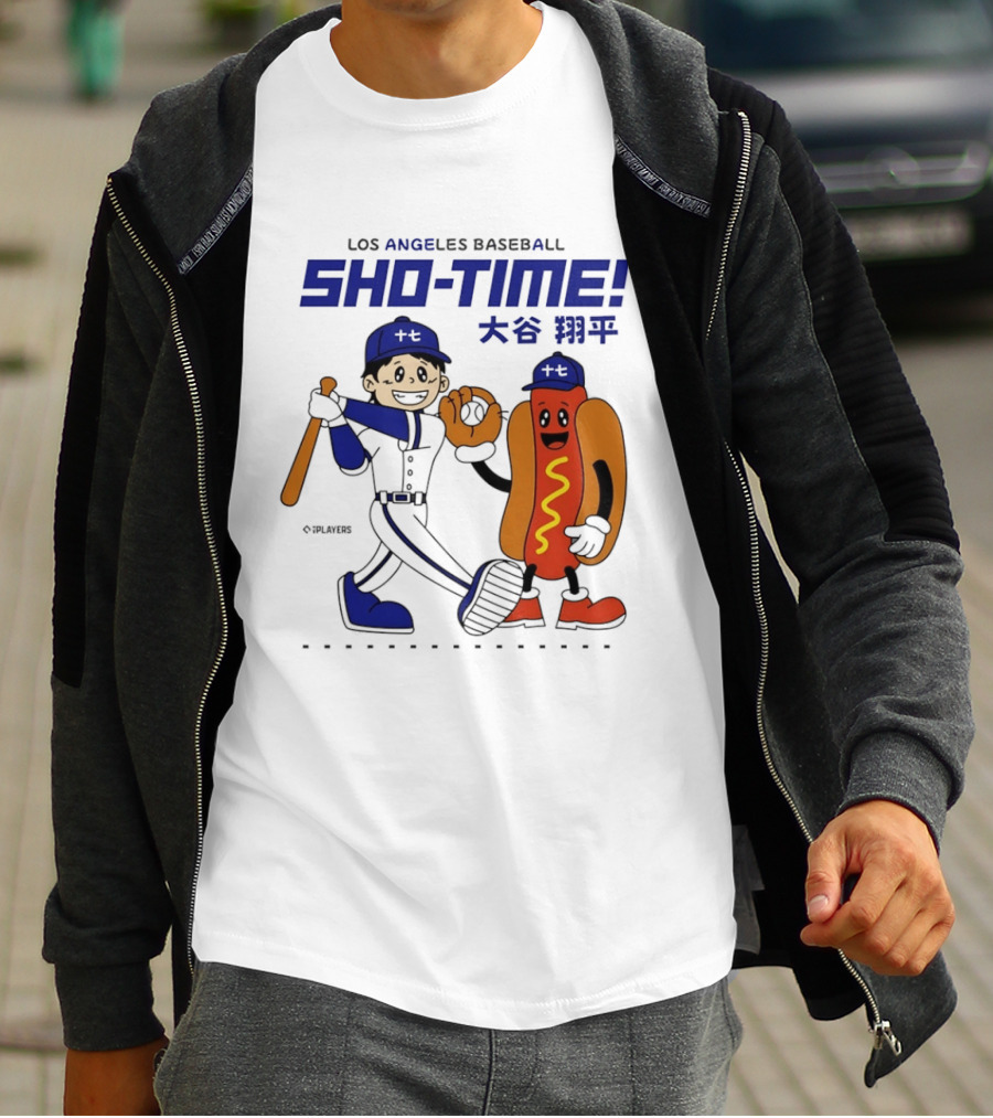 Los Angeles Baseball Shohei Ohtani Sho Time Animated Characters T-Shirt