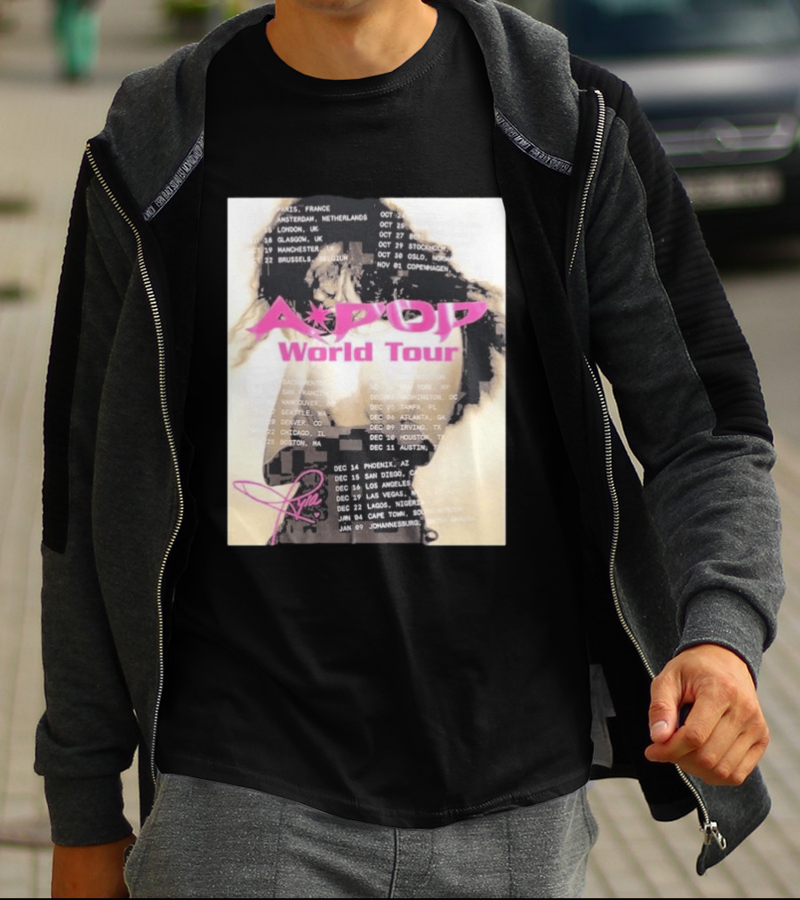 Tyla A Pop World Tour 2026 Paris Amsterdam London Dates And Signature T-Shirt