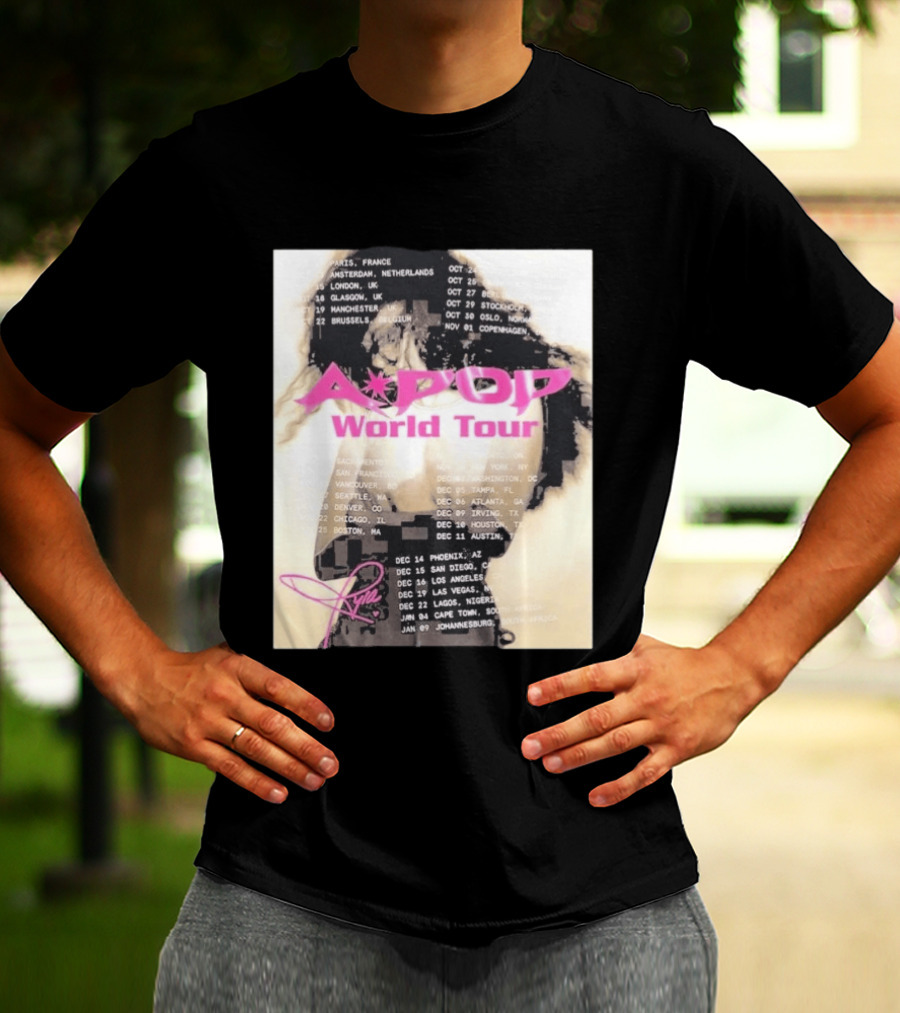 Tyla A Pop World Tour 2026 Paris Amsterdam London Dates And Signature T-Shirt